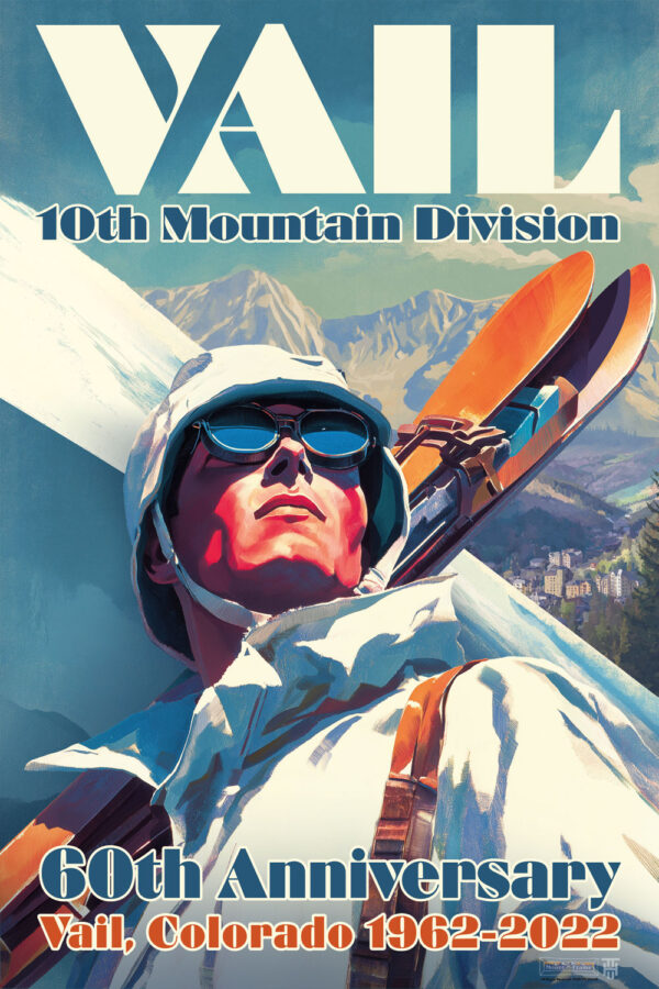 60th anniversary vail 10th mountain poster